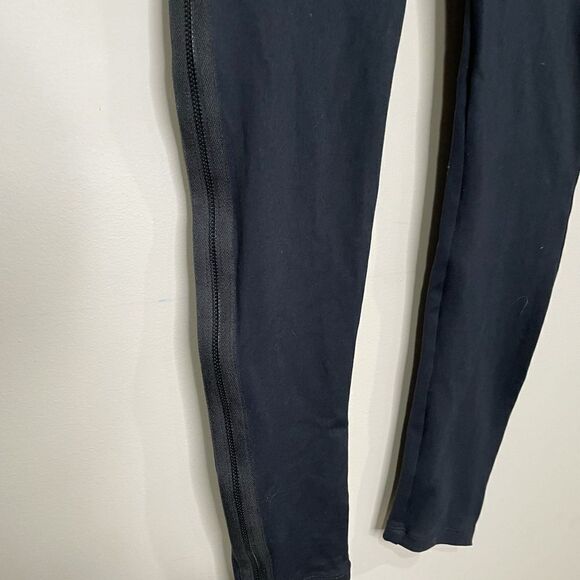 David Lerner Black Full Zip Sides Leggings - Picture 4 of 9